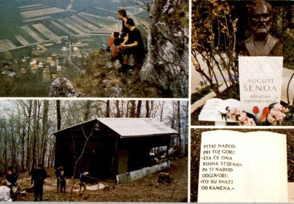 Sljeme. Medvednica. Kameni Svati 02. svibnja1986. godine, razglednica